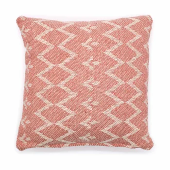 Indian Classic Cushion Covers - Cotton - Jaggered Pink - 40 x 40cm