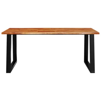 Dining Table With Live Edge - Solid Acacia Wood - 180 x 90 x 75cm