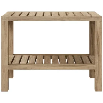 Bathroom Side Table - Solid Teak Wood - 60 x 30 x 45cm
