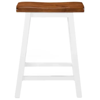 2 Stylish Bar Stools - Solid Wood - 45 x 23 x 60cm