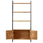 4-Tier Bookcase - Solid Acacia Wood - 80 x 30 x 180cm