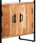 4-Tier Bookcase - Solid Acacia Wood - 80 x 30 x 180cm