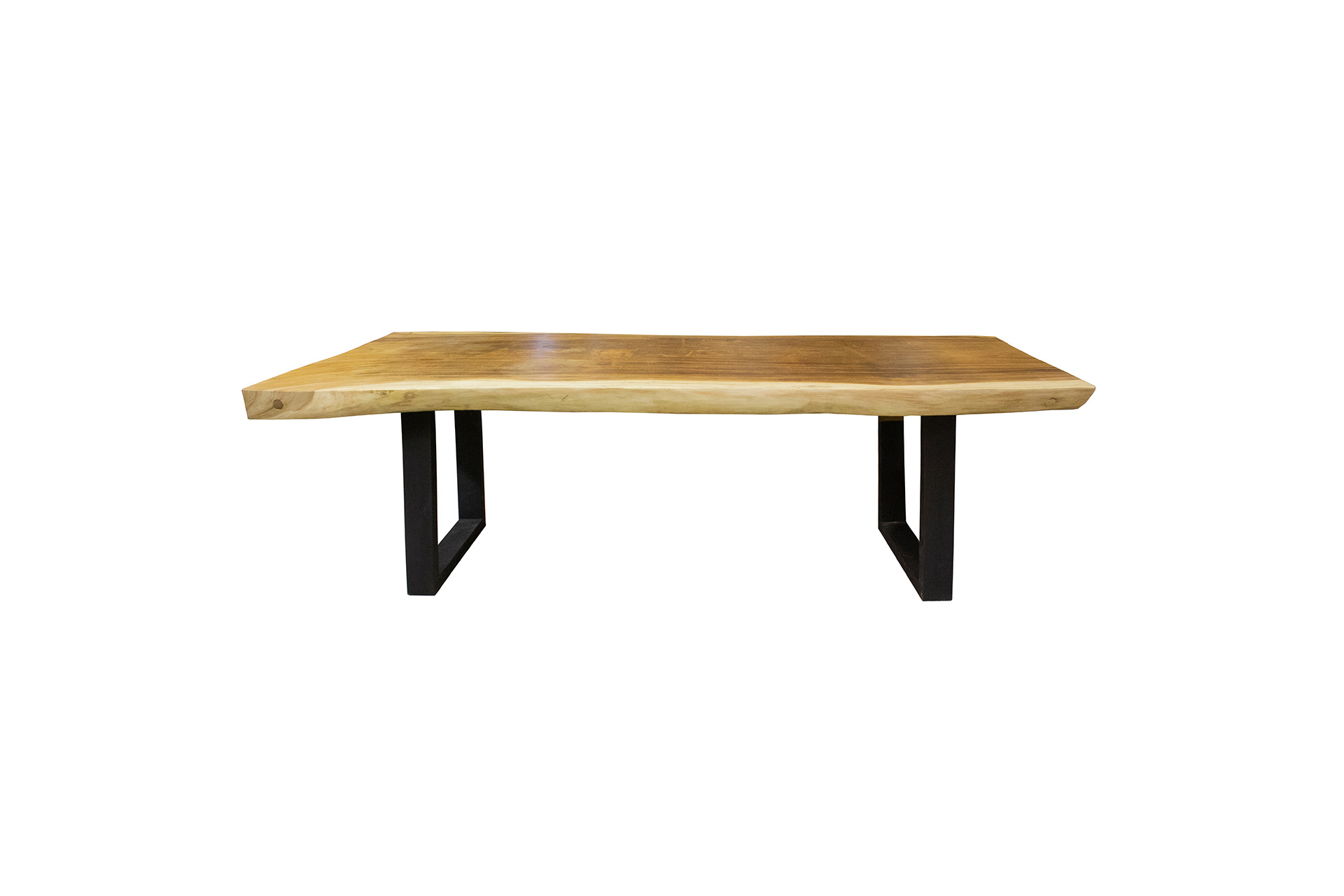 Mesa de madera Suar con patas hierro 200X105X78cm carrero&co/es