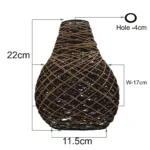 Decorative Modern Rattan Pendant Lamp Shade