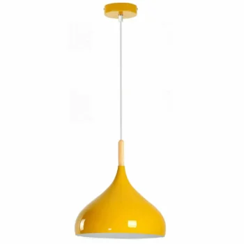 Vintage Industrial - Metal Ceiling Hanging Pendant Shade - Yellow