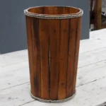 Wooden Nautical Display Tub - Brown - 45 x 32cm