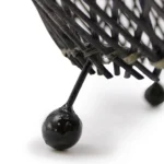 Natural Rattan Table Lamp - Black