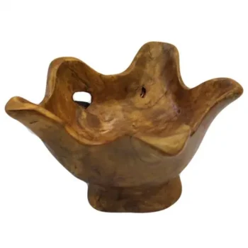 Small Round Decorative Teak Root Bowl