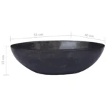 Marble Sink - Black - 53 x 40 x 15cm