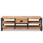 Stylish Wooden TV Stand - Acacia Wood - 140 x 40 x 45cm