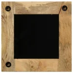 Square Wooden Mirror - Mango Wood - 50 x 50cm