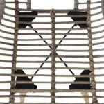 2 Stylish Natural Rattan Dining Chairs - Brown