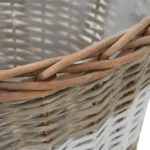 4 Wicker Plant Pots - Raised Bed - Pe Lining