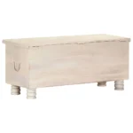 Acacia Wood - Storage Box - White - 110 x 40 x 45cm