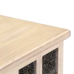 Acacia Wood - Storage Box - White - 110 x 40 x 45cm