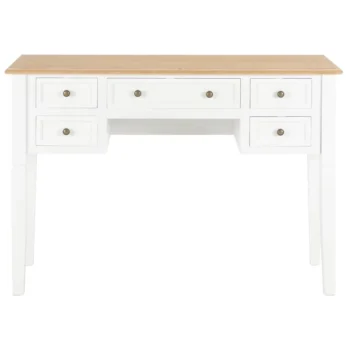 Timeless Design - White Writing Desk - 109.5 x 45 x 77.5cm