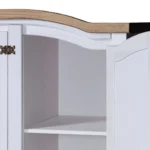 3 Door Bedroom Wardrobe - White - 150.5 x 52 x 170cm