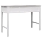 Writing Desk - Paulownia and Poplar Wood - Grey - 110 x 45 x 76cm