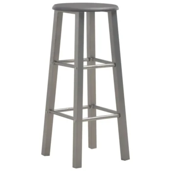 x2 Bar Stools - Anthracite - 30 x 30 x 70cm