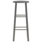 x2 Bar Stools - Anthracite - 30 x 30 x 70cm