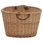 Natural Willow Firewood Basket with Carrying Handles - 88 x 57 x 34cm