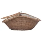 Natural Willow Firewood Basket with Handle - 60 x 44 x 55cm