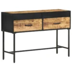 Console Table - Rough Mango Wood - 110 x 35 x 75cm