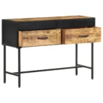 Console Table - Rough Mango Wood - 110 x 35 x 75cm