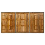 Poly Rattan Garden Table - Acacia Wood - 200 x 100 x 74cm