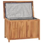 Garden Storage Box - Solid Teak Wood - 90 x 50 x 58cm