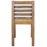 x4 Multi Colour Dining Chairs - Solid Reclaimed Wood