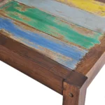 x4 Multi Colour Dining Chairs - Solid Reclaimed Wood