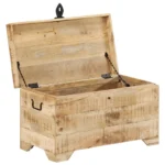 Storage Chest - Solid Rough Mango Wood - 73 x 39 x 41cm