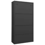 Steel Office Cabinet - Anthracite - 90 x 40 x 180cm