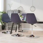 4 Modern Swivel Dining Chairs - Lila