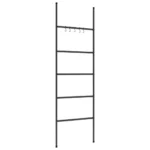 5 Tier Towel Rack Ladder - Black - 58 x 175cm