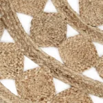 Hand-Braided Jute Rug - 210cm