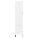 OSLO Bookcase with Metal Legs - White - 85 x 35 x 172.5cm