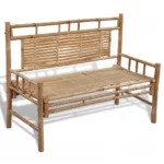 Weather Resistant Bamboo Garden Bench - 120 x 55 x 90cm