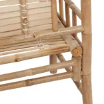 Weather Resistant Bamboo Garden Bench - 120 x 55 x 90cm