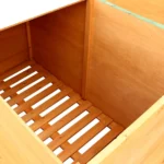 Wooden Garden Storage Box - Fir Wood - 126 x 72 x 72cm