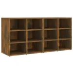 Shoe Cabinets - 2 pcs - Smoked Oak - 52.5 x 30 x 50cm