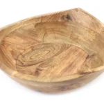 Triangular Shaped Wooden Fruit Bowl