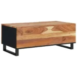 Engineered & Acacia Wood Coffee Table - 100 x 54 x 40cm