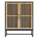 Sideboard - Engineered Wood - Black - 60 x 30 x 75cm