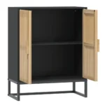 Sideboard - Engineered Wood - Black - 60 x 30 x 75cm