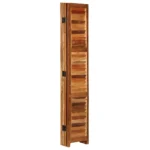 4 Panel Room Divider - Solid Reclaimed Wood - 40 x 170cm