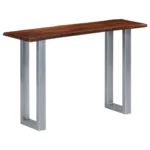 Console Table - Acacia Wood And Iron - 115 x 35 x 76cm