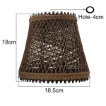 Decorative Modern Rattan Pendant Lamp Shade