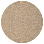 Durable Jute Look Indoor and Outdoor Rug - 120cm